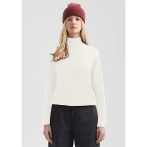 Women's Funnel Neck Viscose Blend Pullover QS image-6