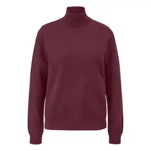 Women's Funnel Neck Viscose Blend Pullover QS image-0