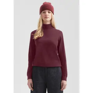 Women's Funnel Neck Viscose Blend Pullover QS image-6