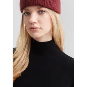 Women's Funnel Neck Viscose Blend Pullover QS image-3