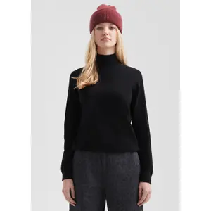 Women's Funnel Neck Viscose Blend Pullover QS image-6
