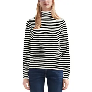 Women's Funnel Neck Viscose Blend Pullover QS image-2