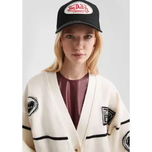 Casual Cardigan with Patches Women QS image-3