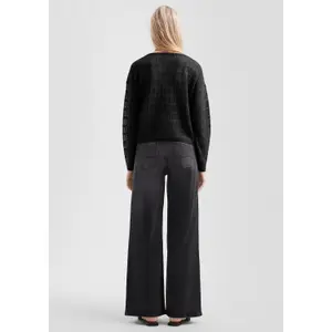 Loose Fit Knit Jumper for Women QS image-4