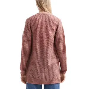 Women's Dropped Shoulder Knit Cardigan QS image-5