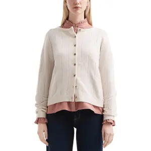 Soft Button Cardigan for Women QS image-2