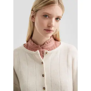 Soft Button Cardigan for Women QS image-3