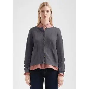 Soft Button Cardigan for Women QS image-6