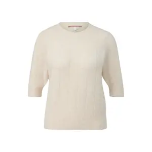 Classic Cut Knit Sweater Women QS image-0