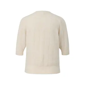 Classic Cut Knit Sweater Women QS image-1