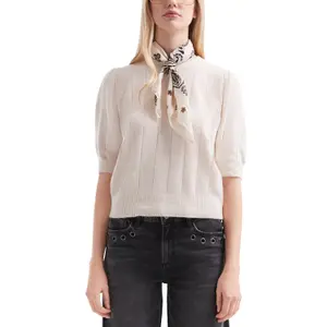 Classic Cut Knit Sweater Women QS image-2