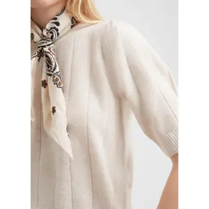 Classic Cut Knit Sweater Women QS image-3
