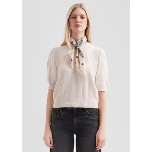 Classic Cut Knit Sweater Women QS image-6
