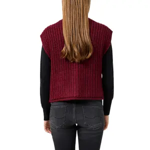 Short Knit Cardigan with Buttons for Women QS image-5