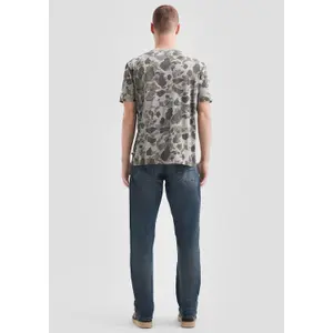 Soft Finish T-Shirt with All-Over Camouflage Print QS image-4