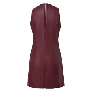 Women's Faux Leather Dress QS image-1