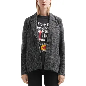 Women's Knit Blazer QS image-2