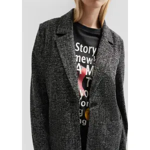 Women's Knit Blazer QS image-3