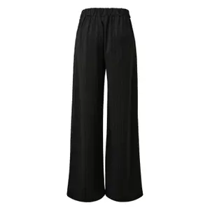Wide Pleated Jersey Interlock Trousers Women QS image-1