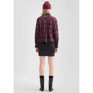 Corduroy Belt Loop Skirt for Women QS image-4