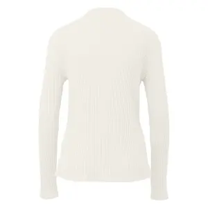 Ribbed Roll Neck Sweater Women QS image-1