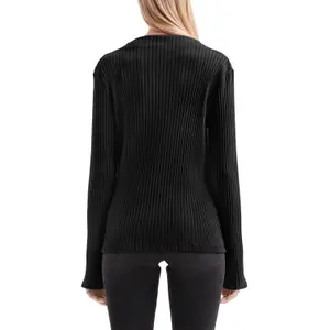 Ribbed Roll Neck Sweater Women QS image-5
