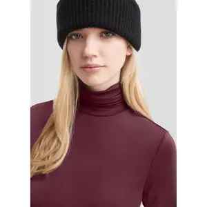 Women's Long Sleeve Roll Neck Top QS image-3