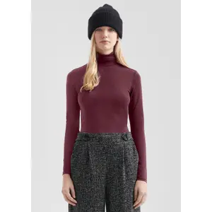 Women's Long Sleeve Roll Neck Top QS image-6