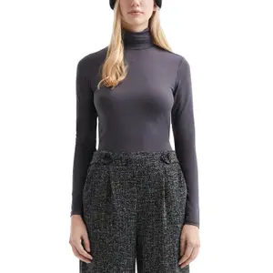 Women's Long Sleeve Roll Neck Top QS image-2