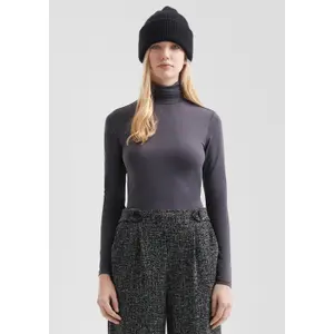 Women's Long Sleeve Roll Neck Top QS image-6