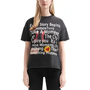 Women's Washed Effect T-Shirt QS Boyfriend image-2