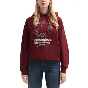 Women's Oversized Hoodie with Front Print QS image-2