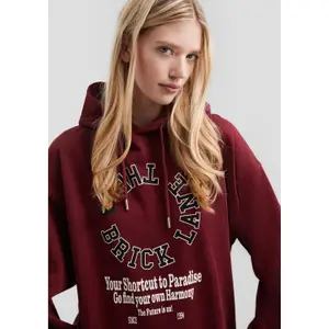 Women's Oversized Hoodie with Front Print QS image-3