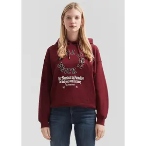 Women's Oversized Hoodie with Front Print QS image-6