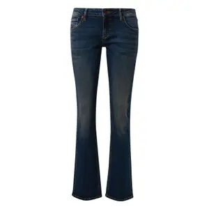 Mid-Rise Slim Straight Jeans for Women QS Catie image-0