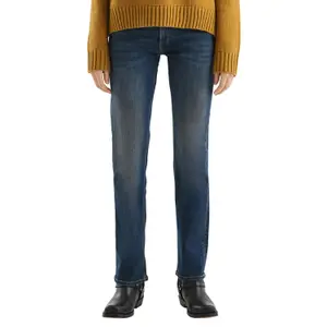 Mid-Rise Slim Straight Jeans for Women QS Catie image-2