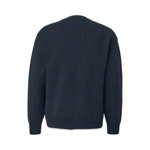 Ribbed Layered Knit Pullover QS image-1
