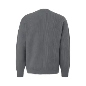 Ribbed Layered Knit Pullover QS image-1