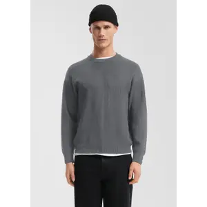 Ribbed Layered Knit Pullover QS image-6