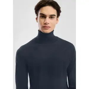 Ribbed turtleneck sweater QS Slim Fit image-3