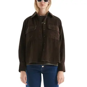 Corduroy shirt for women QS image-2