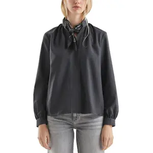 Soft Heathered Tunic for Women QS image-2