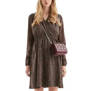 Womens Allover Print Dress QS image-2