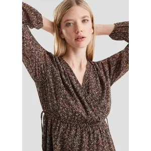 Womens Allover Print Dress QS image-3