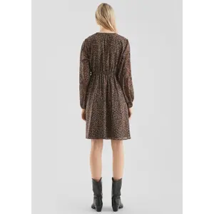 Womens Allover Print Dress QS image-4