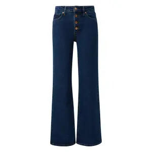High-Waisted Casual Wide Leg Jeans for Women QS Catie image-0