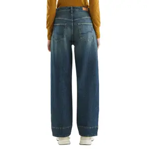 High Waist Wide Leg Balloon Baggy Jeans for Women QS image-5