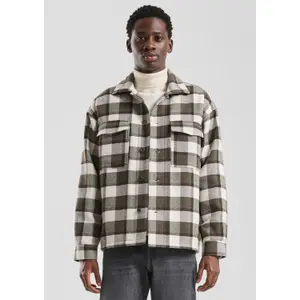Plaid Shirt with Fleece Lining QS image-6