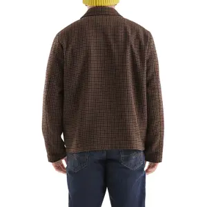 Houndstooth Pattern Jacket with Embroidery QS image-5
