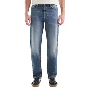 Loose Fit Straight Leg Jeans QS image-2